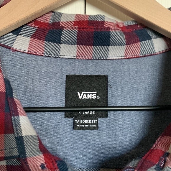 Vans Checkered Plaid Button Down Shirt Sz XL - Picture 2 of 6